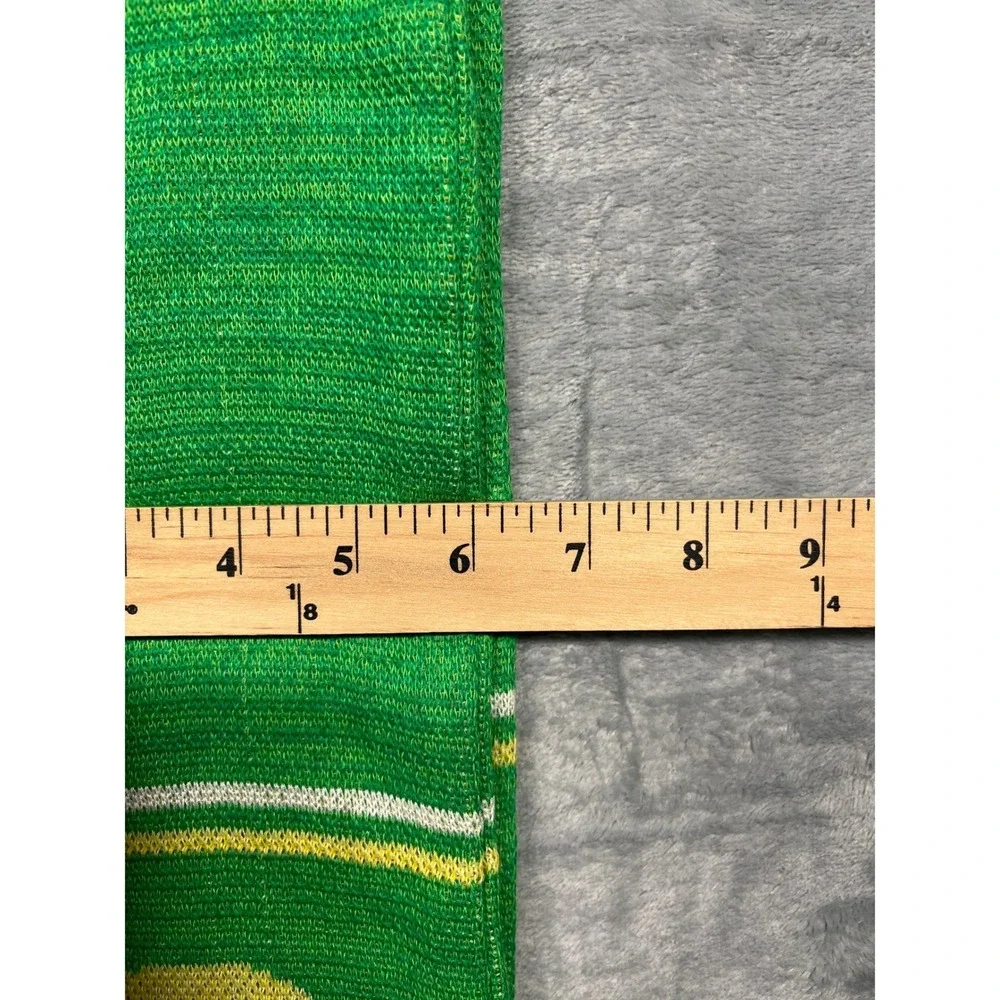 Oregon Ducks U of O Scarf Green Yellow Bo Six Make It Happen Knit Fringe